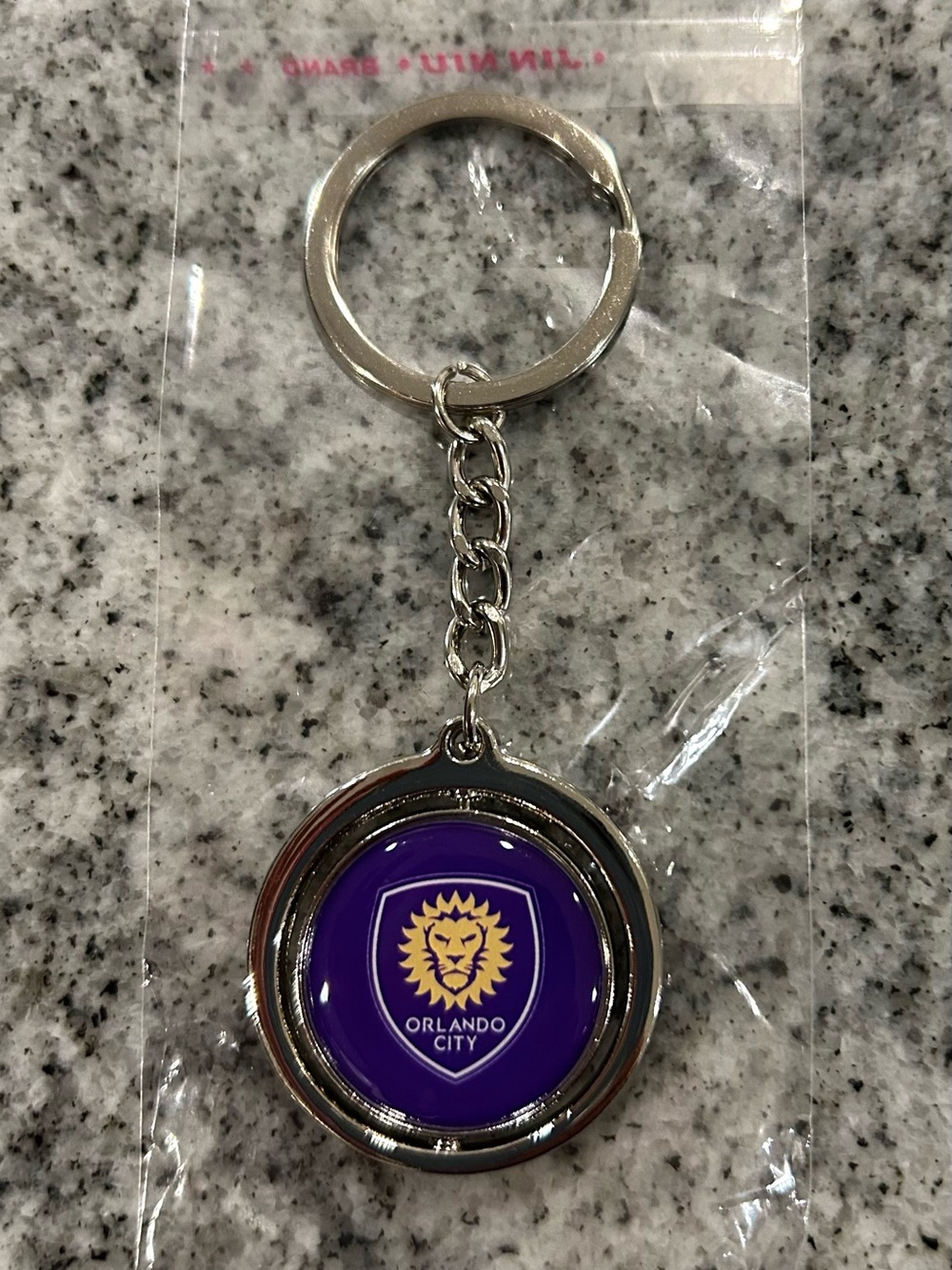 New Orlando City MLS Soccer Club Lion Keychain